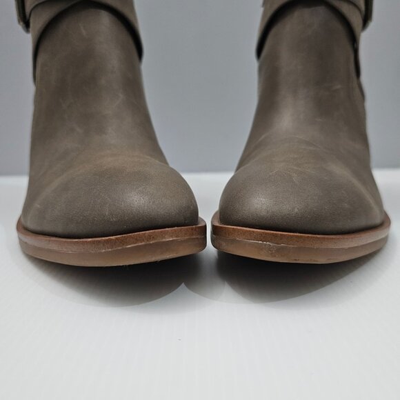 NEW Korks Kork Ease Shyla Ankle Boot Womens Size 9 Taupe Block Heel Buckle Strap - Picture 7 of 14